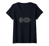 Star Trek: Voyager Schematic V-Neck T-Shirt