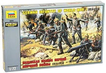 German Infantry WWI Figurine Plastique Kit 1:72 Model Zvezda