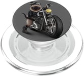 Biker Cat Riding Chopper Moto PopSockets PopGrip pour MagSafe