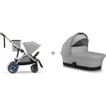 Cybex e-Gazelle S -yhdistelmävaunut, Grey, sähköavusteinen