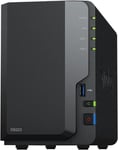 Synology DiskStation DS223 2 Bay NAS Solution Storage Array - Black