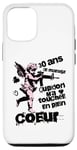 Coque pour iPhone 15 Pro Anniversaire Mariage Noces de Perle Cupidon et Romantisme