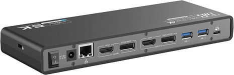 Station d’Accueil Double Ecran 4K60Hz, 14 en 1 HDMI et DisplayPort 4X USB-A 3.0