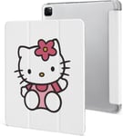 Étui Pour Ipad Pro 2021 Hello Kitty 12,9 Pouces, Type Ordinateur Portable, Support À Trois Volets Avec Porte-Stylo, Réveil/Veille Automatique