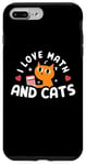 Coque pour iPhone 7 Plus/8 Plus I Love Math And Cats Funny Cat Lover for Maths Teacher for Math