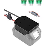 Adaptateur de batterie 18 V pour batterie Makita 18 V avec câble de 14 AWG, convertisseur de batterie, jouet pour mettre à niveau, modifier l'ABS,