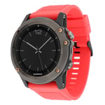 Lux-Case Garmin Fenix 3 / HR 5X silikoninen kellonauha - Punainen