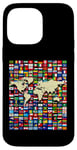 iPhone 14 Pro Max 252 Flags,World Flags,World map with flags. Case