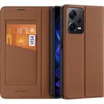 Dux Ducis SKIN X2 Tough Flip Wallet Case Redmi Note 12 Pro Plus(+) 5G - Brown