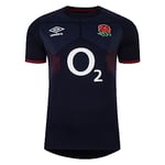 Umbro Mens England Rugby Alternate Shirt 2024 Adults Top Navy L