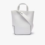 Lacoste Womens Accessories The Court Piqué Canvas Tote Bag in White material_Synthetic_Leather - One Size