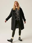 Regatta Womens Orla Kiely Full Length Jacket -black, Black, Size 16, Women