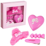 Barbie Claw Clip & Hair Clips with Folding Brush Hair Accessories for Girls Teens Dress Up Beauty Set Stocking Fillers, Gifts for Girls