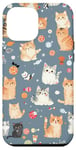 iPhone 12 Pro Max Adorable Cat Patterns Design Cute kittens patterns Case