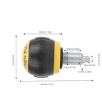 (Black And Yellow)5pcs 50x45mm Fitness Pop Pull Pin Knob Release Synthetic DT