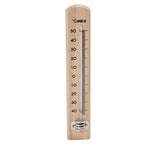 Greengers - Thermomètres, Thermomètre extérieur bois - Compatible extérieur/intérieur en bois naturel - Amplitude -40° à +50°C - Thermomètre bois naturel, thermomètre de jardin - Longueur 20cm