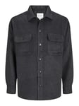 JACK & JONES Jjebradley Ollie Surchemise Ls Noos Pls Veste Chemise, Noir, 4XL Homme