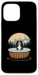 iPhone 13 Pro Max Cool Cavalier King Charles Spaniel in Hot Tub Case