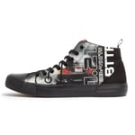 Akedo x Back to the Future All Black Signature High Top - UK 3 / EU 35.5 / US Men's 3.5 / Women's 5