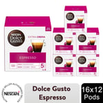 Nescafe Dolce Gusto Coffee Pods of 16 Caps, 12 Boxes, 192 Pods