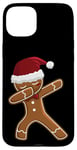 iPhone 15 Plus Christmas Dabbing Gingerbread Dab Pose Kids Boys Girls Xmas Case