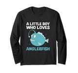 Angle Fish Lover A Little Boy Who Loves Anglerfish Long Sleeve T-Shirt