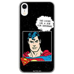 ERT GROUP Coque de téléphone Portable pour Iphone XR Original et sous Licence Officielle DC Motif Superman 037 Parfaitement adapté à la Forme du téléphone Portable, Coque en TPU