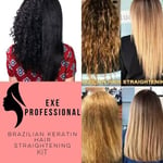 Brazilian Keratin Straightening Hair Kit Brazilian Treatment EXE Professional