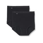 Sloggi Women's Basic+ Maxi Brief 2 Pack Black, 14