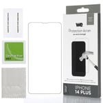 WE Verre trempé APPLE IPHONE 14 PLUS: Protection écran - anti-rayures - anti-bulles d'air - ultra-résistant - dureté 9H Glass