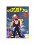 Wee Blue Coo Film Movie Forbidden Planet Robot Rescues Wall Art Print