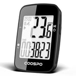 COOSPO BC26 Compteur Velo sans Fil GPS, Bluetooth 5.0 Ordinateur Vélo GPS Kilométrique Odomètre, Écran LCD rétroéclairé de 2.3 Pouces Compatible avec Strava, Route et VTT