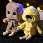 2ST Little Nightmares 2 Plysch Six och Mono ，Little Nightmares Gosedjur，-Xin