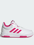 adidas Unisex Kids Tensaur Sport 2.0 Trainers - White/Red, White/Pink, Size 4 Older