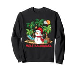 Mele Kalikimaka Hawaiian Christmas Tropical Beach Vacation Sweatshirt