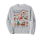 It’s The Most Wonderful Time Retro Christmas Holiday Vibes Sweatshirt