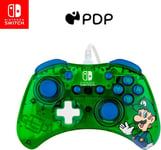 Rock Candy Filaire Gaming Switch Pro Manette - Official License Nintendo - Oled / Lite Compatible - Compact, Durable Travel Manette - Luigi