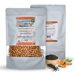 Turmeric (Curcumin) and Organic Black Pepper 600mg X 365 VEGI Capsules FoodPURA