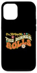 iPhone 12/12 Pro I'm Just Here For The Dinner Rolls Groovy Thanksgiving Case