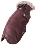 Wouapy Manteau "Parka Marron" De Wouapy En Taille 28, La Parka Qui Protège Votre Chien Des Intempéries Pour Chien