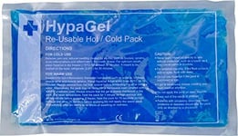 Safety First Aid Group Group HypaGel Reusable Standard Hot/Cold Gel Pack for Sports First Aid, Muscle and Pain Relief, Single 27cm x 16.5cm - Microwafe and Freezer-safe