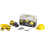 Jouet de chantier - KLEIN - Set de chantier Volvo Power avec casque, 5 pièces - Plastique de grande qualité, très résistant.