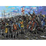 ENGLISH KNIGHTS 100 YEARS WAR KIT 1:72 Zvezda Kit Figure Militari Die Cast