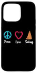 Coque pour iPhone 15 Pro Max Peace Love Sailing Captain Boat Sport