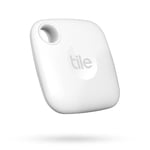 Tile Mate (2022) Bluetooth Item Finder, 1 Pack, 60m finding range, works with Alexa & Google Home, iOS & Android Compatible, Find your Keys, Remotes & More, White