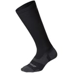 2XU Vectr Light Cushion Compression Socks Black Cushioned Anti Blister Running