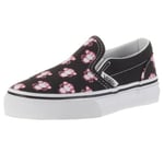 VANS K Classic Slip-on VEYB3BU, Baskets Mode Mixte Enfant - Noir/Rose, 28 EU