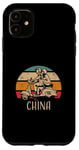 iPhone 11 China Vintage Scooter Retro Sunset Distressed Design Case