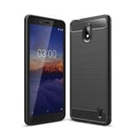 Nokia 1 Plus Carbon Fibre Case Black