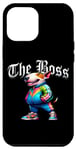 Coque pour iPhone 12 Pro Max Veste cool Bull Terrier Dog The Boss Cool pour chien, maman et papa